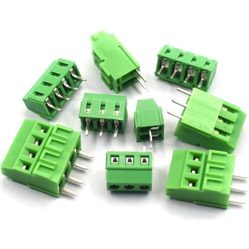 5pcs KF128 3.81MM 2P 3P 4P 5P ...20P Terminal screw PCB terminal DC / KF128-2P / 3/4/5 / 14P pitch 3.81MM can be spliced