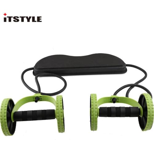 AB Wheels Roller Stretch Elastic Abdominal Resistance Pull Rope Tool AB roller