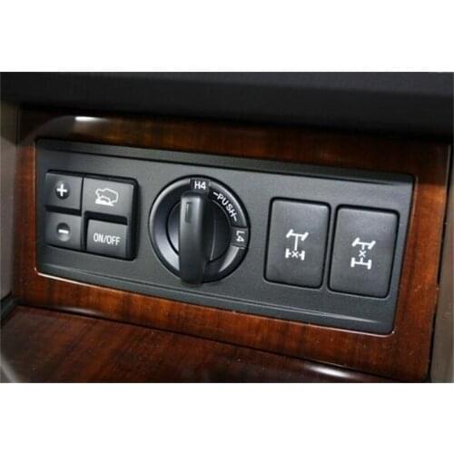 ABS Chrome For Toyota Prado FJ150 2010 - 2016 Car Styling Accessories Four-wheel Drive Adjustment Switch Panel Cover Trim 1Pcs