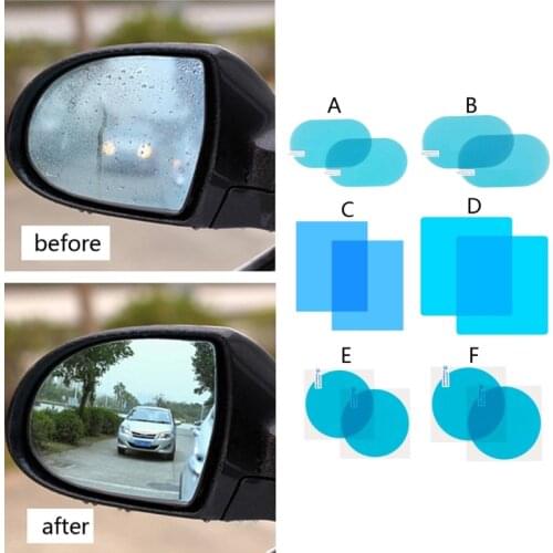 Car Rearview Mirror Protective Anti Fog Car Mirror Window Clear Anti-Fog Film B36B