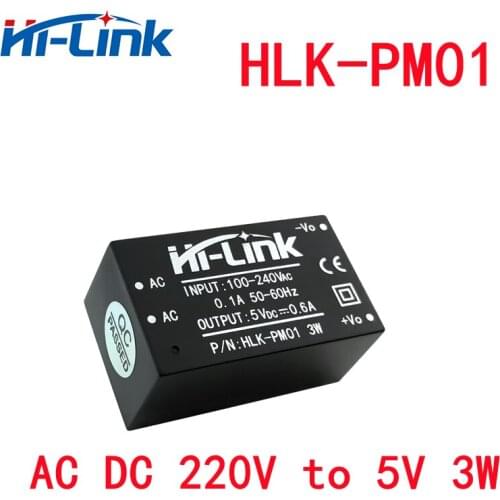 50pcs /lot 220v 5v ac - DC switching step-down power module Hi-Link HLK-PM01