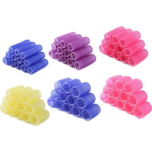 Big Self Grip Hair Rollers Self Grip Curler Hair Rollers for DIY Curl Hair Salon Styling Curling Tool Home Use Hair Rollers