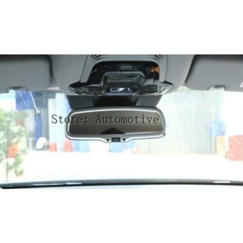 For Alfa Romeo Giulia Stelvio 2017 Car-styling ABS Chrome Interior Rearview Mirror Frame Cover Trim Accessories