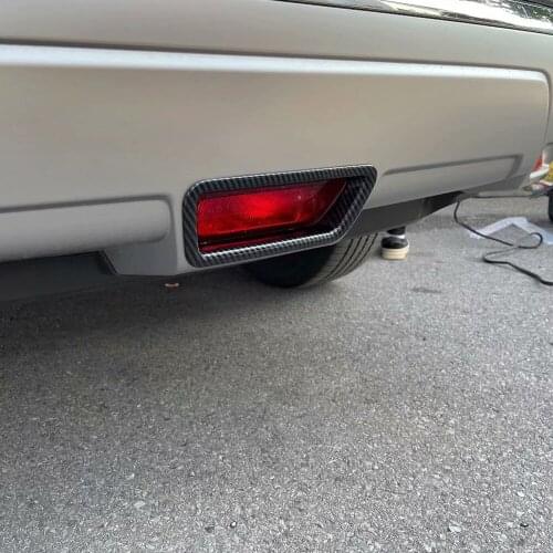 For Nissan Rogue X-Trail T33 2021 2022 2023 Car Carbon Fiber Rear Brake Stop Light Lamp Cover Trim Bottom Stoplight Hood Sticker