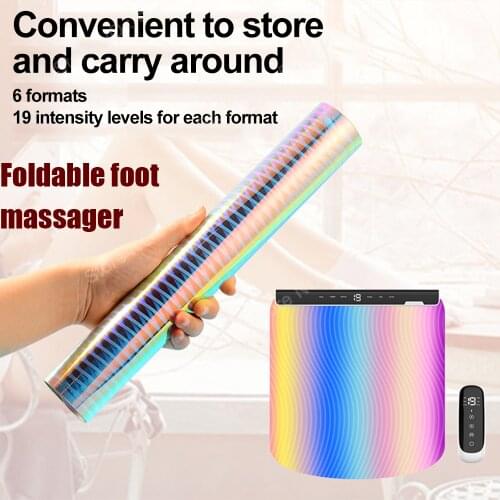 EMS Intelligent Foot Massager Wireless Remote Control Massage Cushion Colorful Feet Muscle Stimulator Blood Circulation