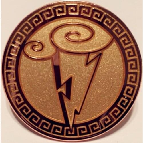 Hercules Symbol Of The Gods Medallion Brooch Pins Enamel Metal Badges Lapel Pin Brooches Jackets Jeans Fashion Accessories