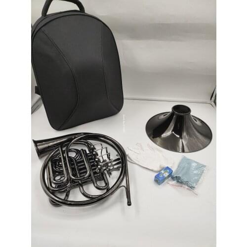 MARGEWATE F/Bb French Horn Split Double Row Four Keys Nickel Plated Professional Musical Instrument With Case Free Shipping