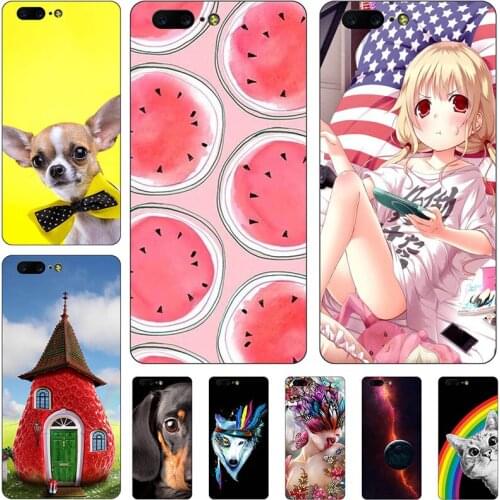 Fashion elements Case For OnePlus 5 A5000 5.5" Case Bumper Soft TPU Silicone Back Cover For OnePlus5 Phone Cases Coque Housing