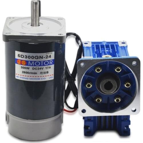 DC12V24V 300W 5D300GN-NMRV40 DC gear motor worm gear gearbox high torque gear motor/mechanical equipment/conveyor belt/DIY motor