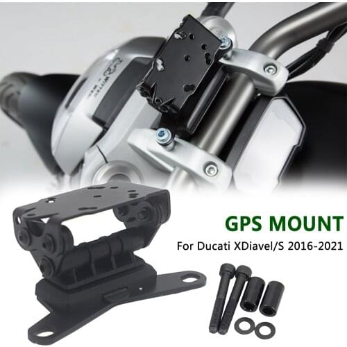 New Motorcycle Accessories Bracket Mobile Phone GPS Mount Board Bracket Holder USB for Ducati XDiavel/S 2016-2021