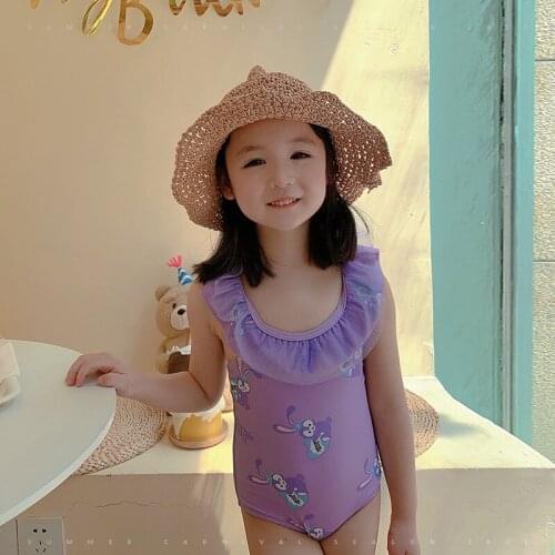 Baby Clothes Toddler Kids Baby Girls Ruffles Flower falbala Bikini One-piece Swimwear Swimsuit Bathing Suit Beachwear