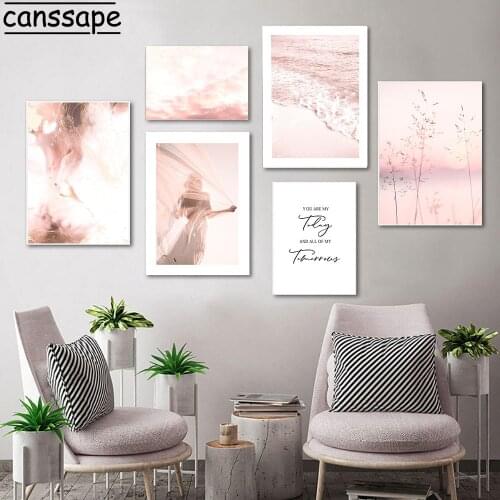 Landscape Wall Art Poster Hay Print Sky Paintings Girl Back Posters Quotes Canvas Painting Nordic Wall Pictures Home Decoration