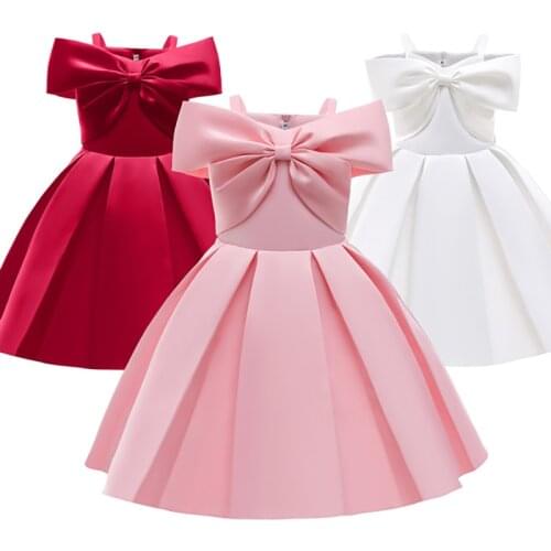 Formal Bridesmaid Solid Summer Girls Dress Vestidos Party De Verano Robe Soirée Fille Ropa Long Children Evening Princess Prom