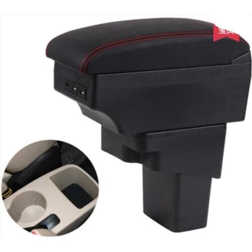 For Hyundai Solaris armrest box central Store content Storage box USB interface