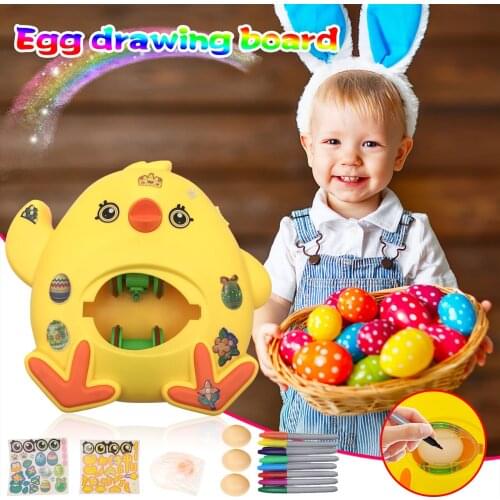 Diy Painting Egg Easter Colorful Chick Eggs Toy Childrens Easter Eggs Educational Toy 5ml Party Decor Festival Craft Supplies