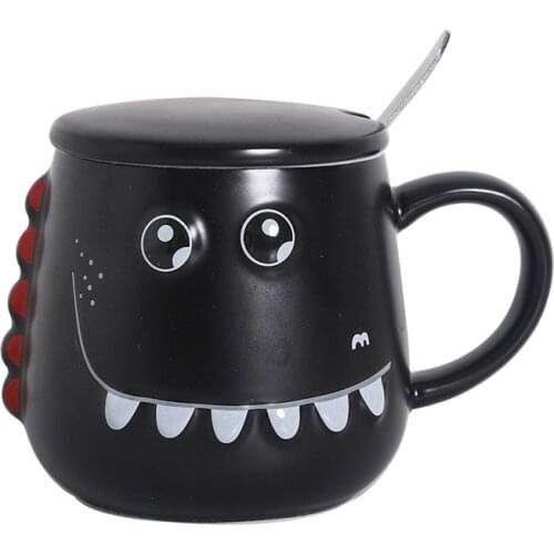 Christmas Gift Dinosaur Ceramic Cup Water Cup Cartoon Big Belly Mug Student Cute Coffee Cup