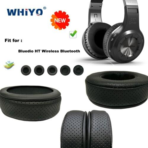 Replacement Ear Pads for Bluedio HT Wireless Bluetooth Headset Parts Leather Cushion Velvet Earmuff Headset Sleeve Cover