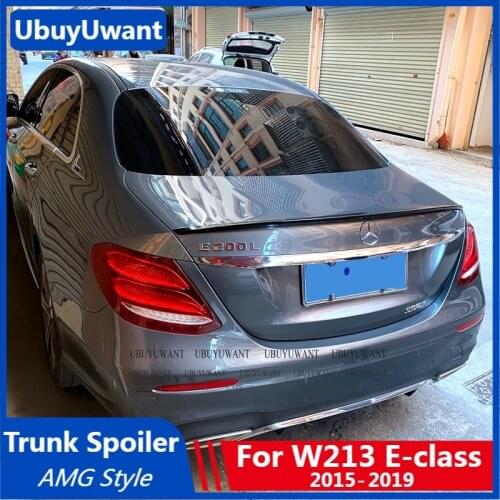 UBUYUWANT For Mercedes Benz W213 Spoiler AMG E Class 2015-2019 ABS Plastic Car Tail Wing Decoration Rear Trunk Spoiler AMG Style