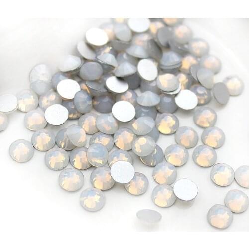 SS3-SS34 Opal Color rhinestone for Nail Art,(288-1440pcs)/pack Flat back Non Hotfix Glue on Nail Art Rhinestones,Boutique