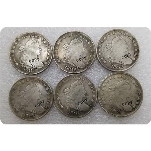 USA 1801-1807 Draped Bust Half Dollar 1/2 Dollar(Heraldic eagle) COPY COIN-replica coins medal coins collectibles badge