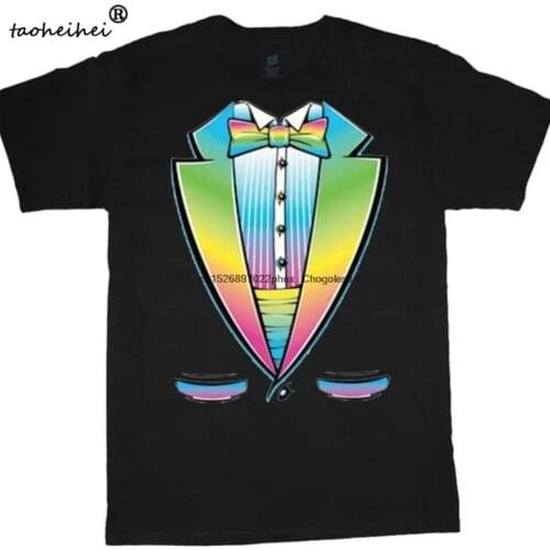 Big and tall tuxedo rainbow party tux