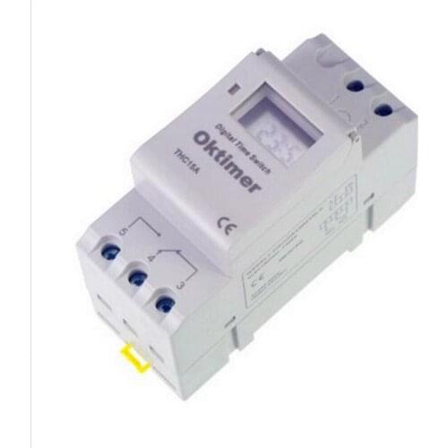 1 Pc 220VAC 16A TIMER SWITCH DIN RAIL DIGITAL PROGRAMMABLE