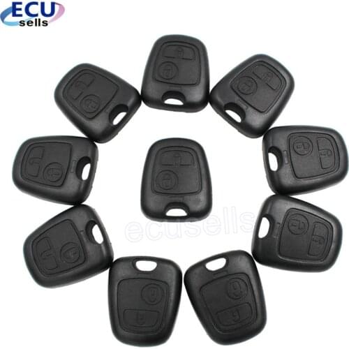 10 Pcs/Lot New Replacement for Peugeot 206/307/207 for Citroen C2 Half Remote Key Case Shell Smart Key Housing Cover No Blade