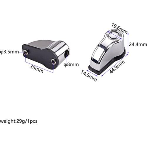 2 Pcs Solid Metal Bass Drum Lug Ear Claw Hooks Drum Parts, Easy to Install