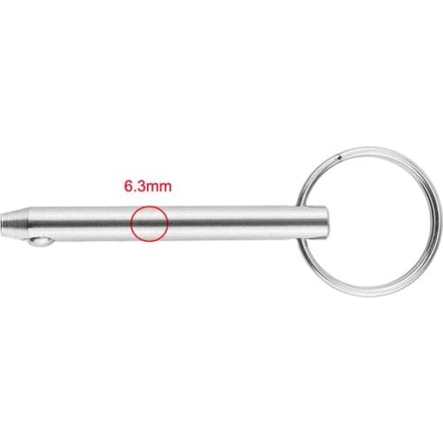 4pcs 316 Stainless Steel Boat Top Deck Hinge Quick Release Pin 6.3 X 76mm