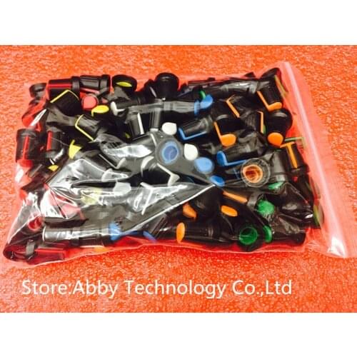 6Values *each 20 pcs=120pcs/lot ; HW High quality Plastic Potentiometer Knob Assortment Kits