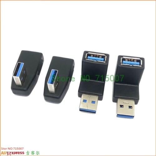 90 Degree Vertical Left Right Up Down Angled USB 3.0 Male to A Female M/F Adapter Connector Converter
