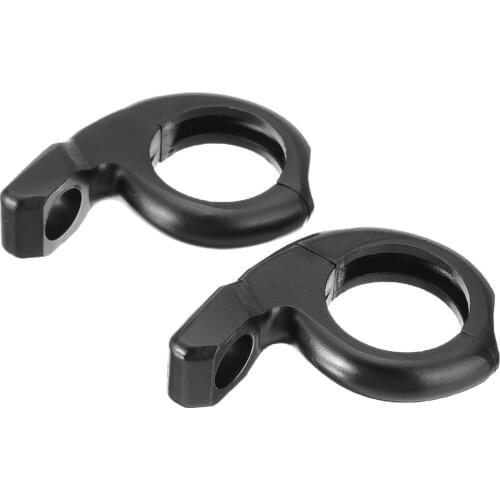 2pcs 1" Handlebar Motorcycle Adapter Clamp Mount For Turn Light/Mirror Mounting Black Metal Support For Scooter ATV Dirt Bike