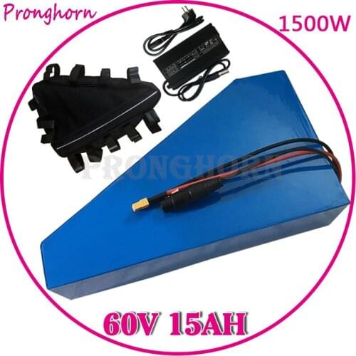 60V Battery 60V 15AH Electric Bicycle Battery 60V 15AH lithium Battery With 30A BMS +67.2V 2A Charger For 500W 1000W 1500W Motor