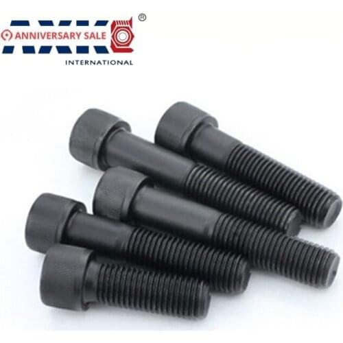 AXK M5 8mm-50mm Black 12.9 Grade Alloy Steel Allen Hex Socket Cap Head Screw Bolt DIN912 M5x10/20/50Pcs Bolts