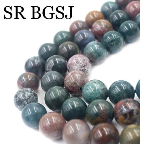 Free shipping 6 8 10 12mm Wholesale Jewelry Making Natural Round Ocean Jaspers Loose Beads