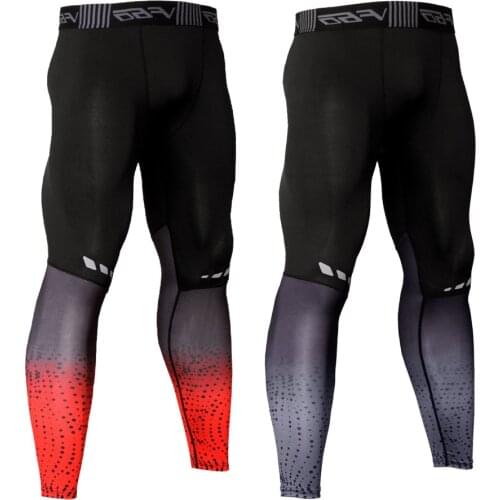 Hot New Men Compression Pants Running Tights Sports Leggings Fitness Sportswear Long Trousers Gym Training Pants Skinny Leggings
