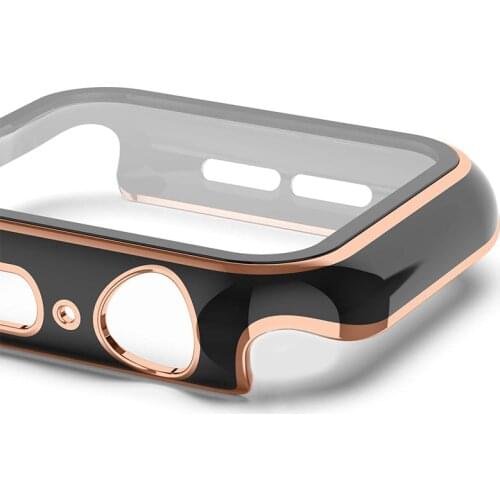 Cover For Apple Watch case 44mm 40mm iWatch 42mm 38mm bumper Tempered Glass 44 42 38 42 mm for apple watch series 4 3 5 SE 6