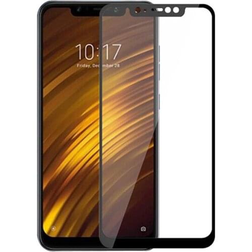 For Xiaomi Pocophone F1 Glass 2.5D Full Glue Cover Tempered Glass For Xiaomi Pocophone F1 Screen Protector Protective Glass Film