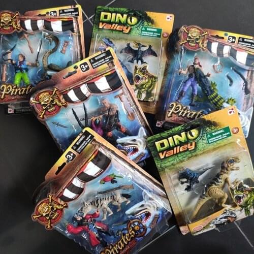 Pirate Expedition DINO Valley Spider Cobra Wolf Crocodile Dinosaur Joints Movable Action Figure Model Toys Boy Gifts