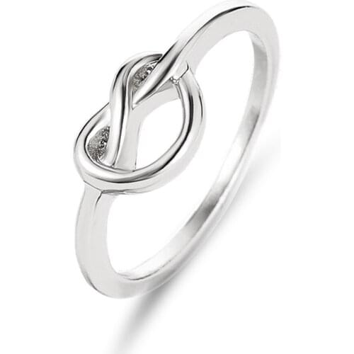 Geometric Alloy Ring Simple Love Heart Tie the Knot Knuckle Rings for Women Shellhard Bohemia Jewelry