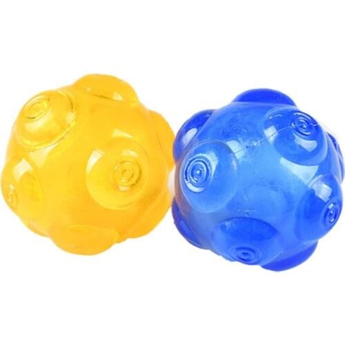 Dog Ball Toys Rubber Sounding Toy Elastic Ball Molar Vocal Interactive Tooth Cleaning Playable For Puppy Funny Dog Toys