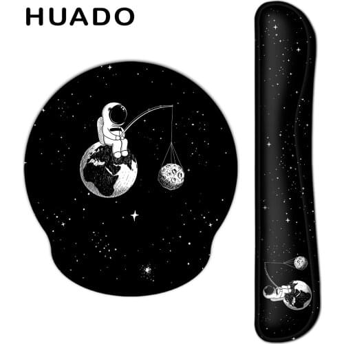 Mouse Pad with Gel Wrist Rest Soft Memory Foam Anti Slip Rubber Base Keyboard Pad for Home/Gamer/Office