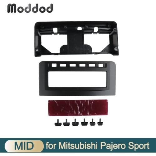 Radio DVD Middle Stereo Panel For Mitsubishi Pajero Sport Triton L200 Mornitor MID Dash Mounting Installation Trim Kit Fascia