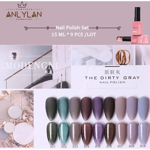 Nail Gel Polish Set 15ml For Nail Salon Manicure Soak Off LED UV Gel Lacquer Long Lasting Nail Enamel Gel Varnish Nail Polish