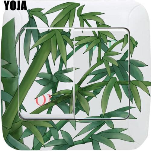 YOJA Bamboo Pattern Switch PVC Sticker Chinese Style Decorative Wall Decal 8SS0739