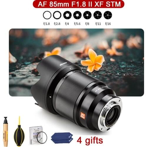 VILTROX 85mm F1.8 II XF AF Lens For Fujifilm X-mount Camera AF 85/1.8 Mark II STM XF Camera Lens Auto Focus For X-T3 X20 X-T30