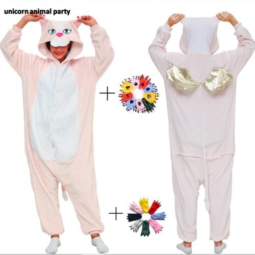 Kigurumi Onesies Cosplay unicorn cat mouse pokemon halloween Christmas Party Pyjamas costumes carnival costume Men women hoodies