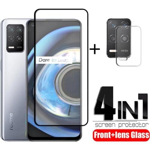 Full Cover Glass For Realme Q3 Glass For OPPO Realme Q3 Tempered Glass Phone Film Screen Protector For Realme Q3 Q3i Lens Glass