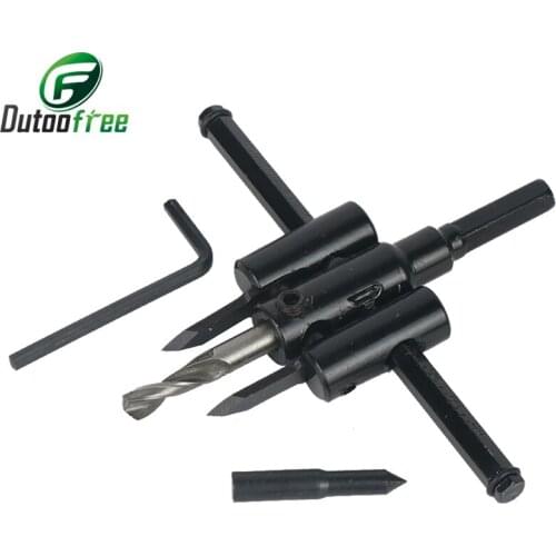 Adjustable Wood Drywall Circle Hole Drill Cutter Bit Saw Use 300mm Circle Hole Saw Cutter Drill Bit Drop Tool / Alloy blade