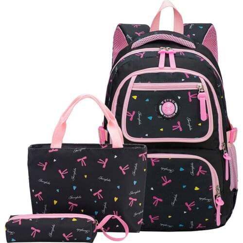 Fashion Children School Bags Teenagers Girls Printing Rucksack school Backpacks 3pcs/Set kids travel backpack Mochila Escolar
